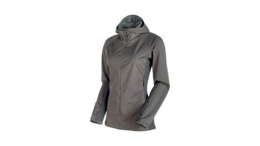 Mammut - Keiko Light SO Hooded Jacket Womens - Titanium / Dark Titanium
