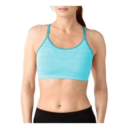 Smartwool - PhD Seamless Strappy Bra - Light Capri Hthr