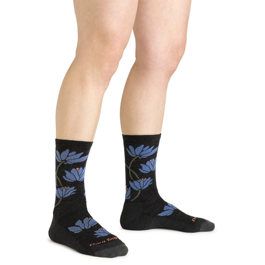 Darn Tough - Lilies Crew Lightweight With Cushion - Charcoal
