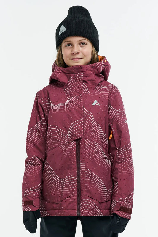 Orage - Lola Jacket Kids' - Shadows Outlines Cherry