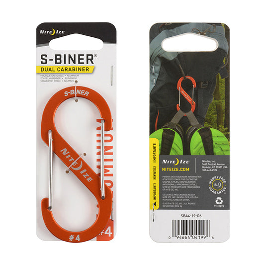 Nite Ize - S-Biner Aluminum Dual Carabiner - Orange