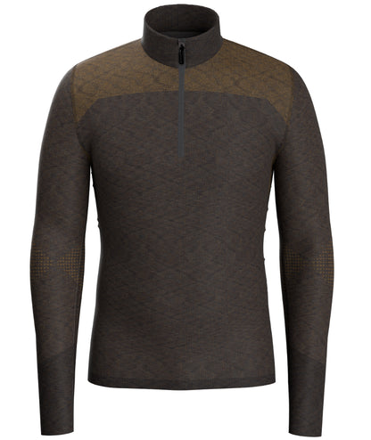 Smartwool - Mens Intraknit Thermal Merino Base Layer 1/4 Zip - Black/White