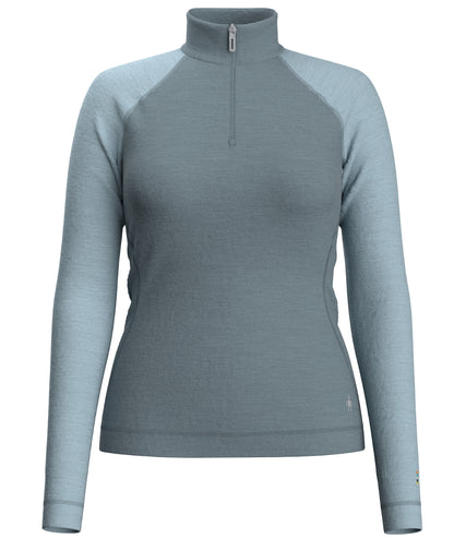 Smartwool - Womens Merino 250 Baselayer 1/4 Zip - Pecan Brown Heather