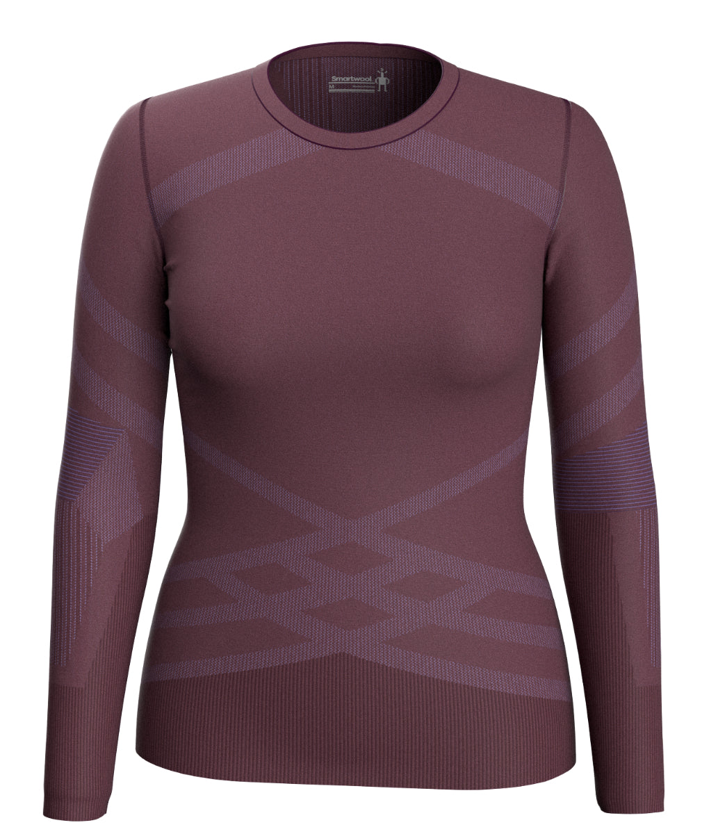 Smartwool - Intraknit Thermal Merino Base Layer Crew - Women's - Black / White