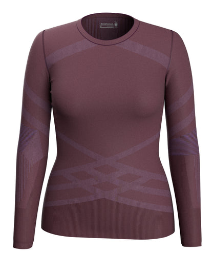 Smartwool - Intraknit Thermal Merino Base Layer Crew - Women's - Black / White