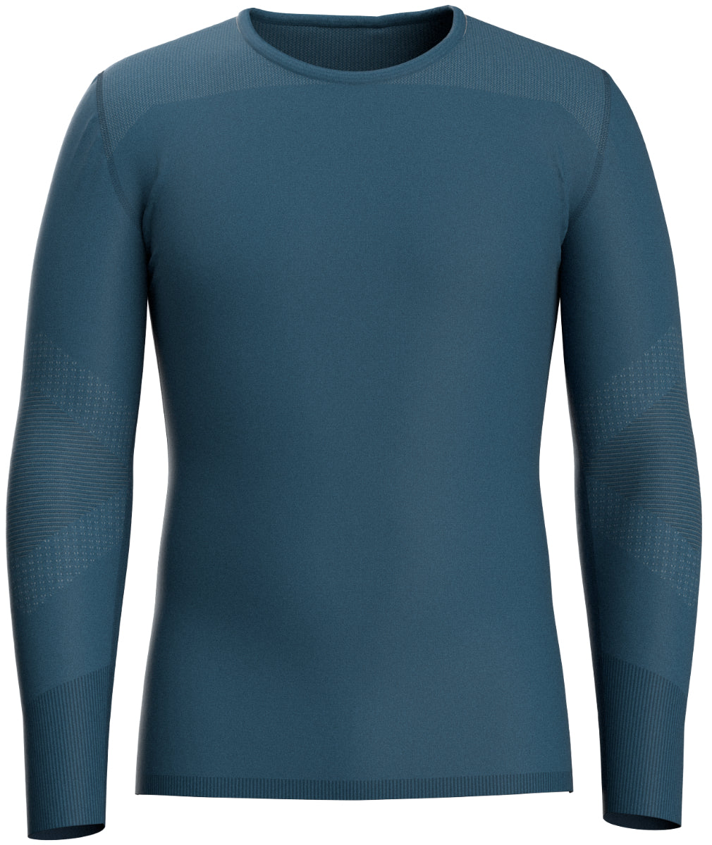 Smartwool - Intraknit Thermal Merino Base Layer Crew - Men's - Black-White