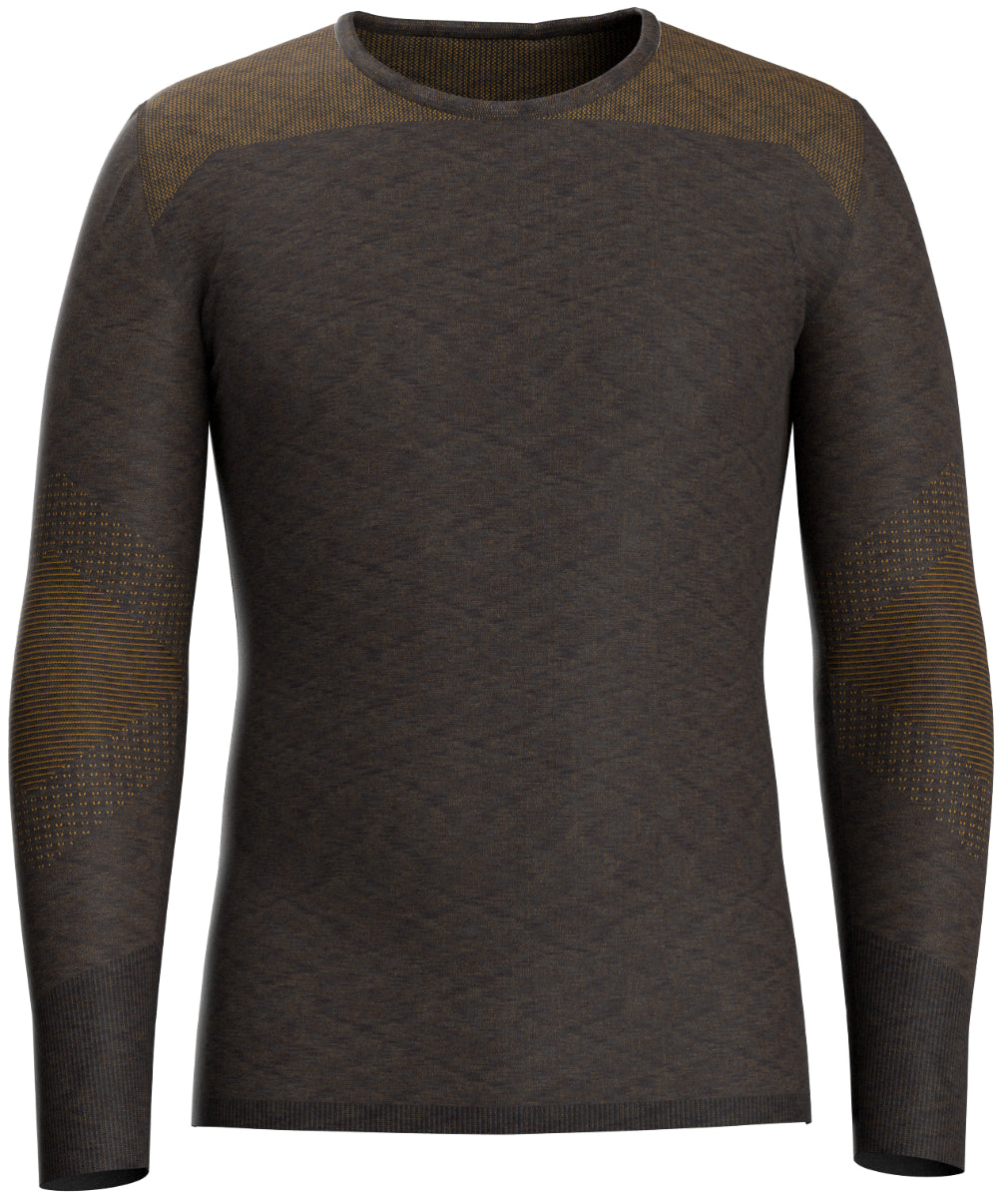 Smartwool - Intraknit Thermal Merino Base Layer Crew - Men's - Black-White