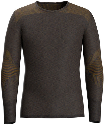 Smartwool - Intraknit Thermal Merino Base Layer Crew - Men's - Black-White