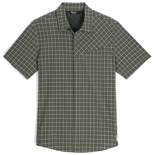 Outdoor Research - Astroman Short Sleeve Sun Shirt - Men's - Ranger Green Plaid