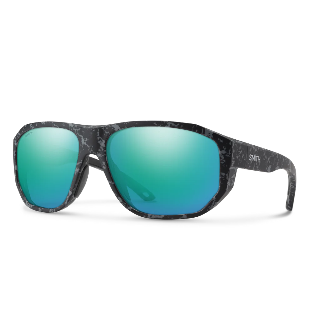 Smith - Outrigger - Matte Ash Marble; ChromaPop Polarized Opal Mirror