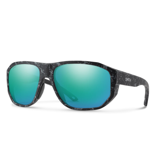 Smith - Outrigger - Matte Ash Marble; ChromaPop Polarized Opal Mirror