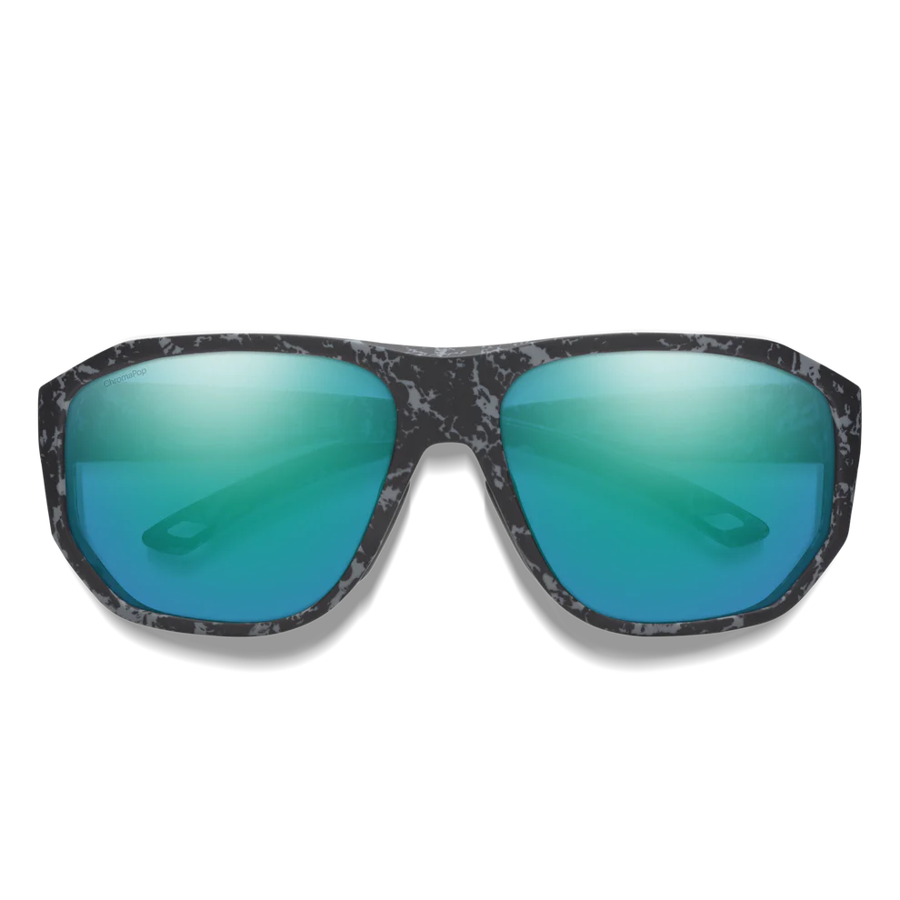 Smith - Outrigger - Matte Ash Marble; ChromaPop Polarized Opal Mirror