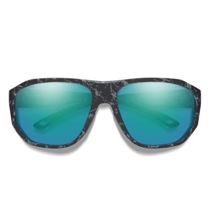 Smith - Outrigger - Matte Ash Marble; ChromaPop Polarized Opal Mirror