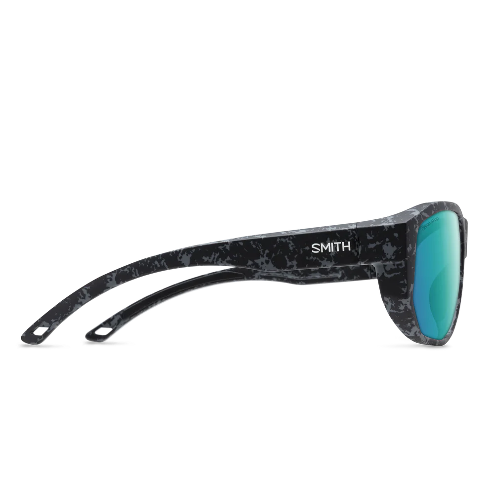 Smith - Outrigger - Matte Ash Marble; ChromaPop Polarized Opal Mirror