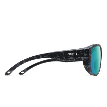 Smith - Outrigger - Matte Ash Marble; ChromaPop Polarized Opal Mirror