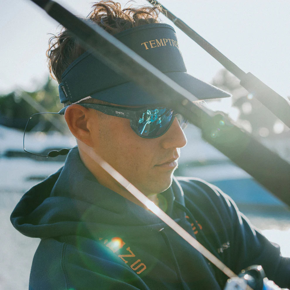 Smith - Outrigger - Matte Ash Marble; ChromaPop Polarized Opal Mirror