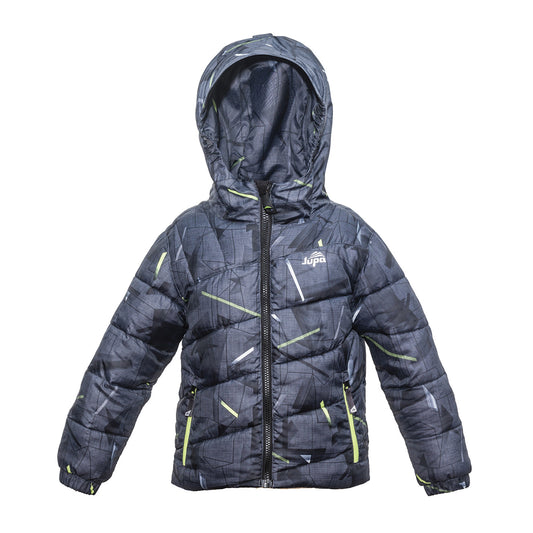 Jupa - Logan Light Pack Jacket - Boys - Gray Pinstripe Print