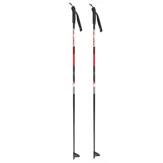 Alpina - ST Plus Nordic Poles - Black/Red