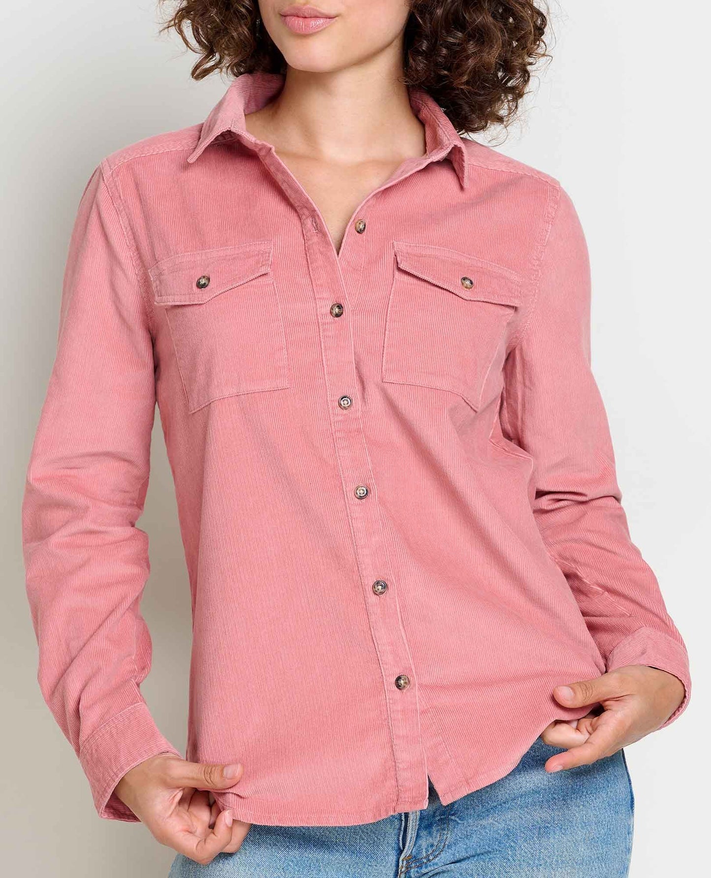 Toad and Co - Scouter Cord Long Sleeve Shirt - Women's - Rose