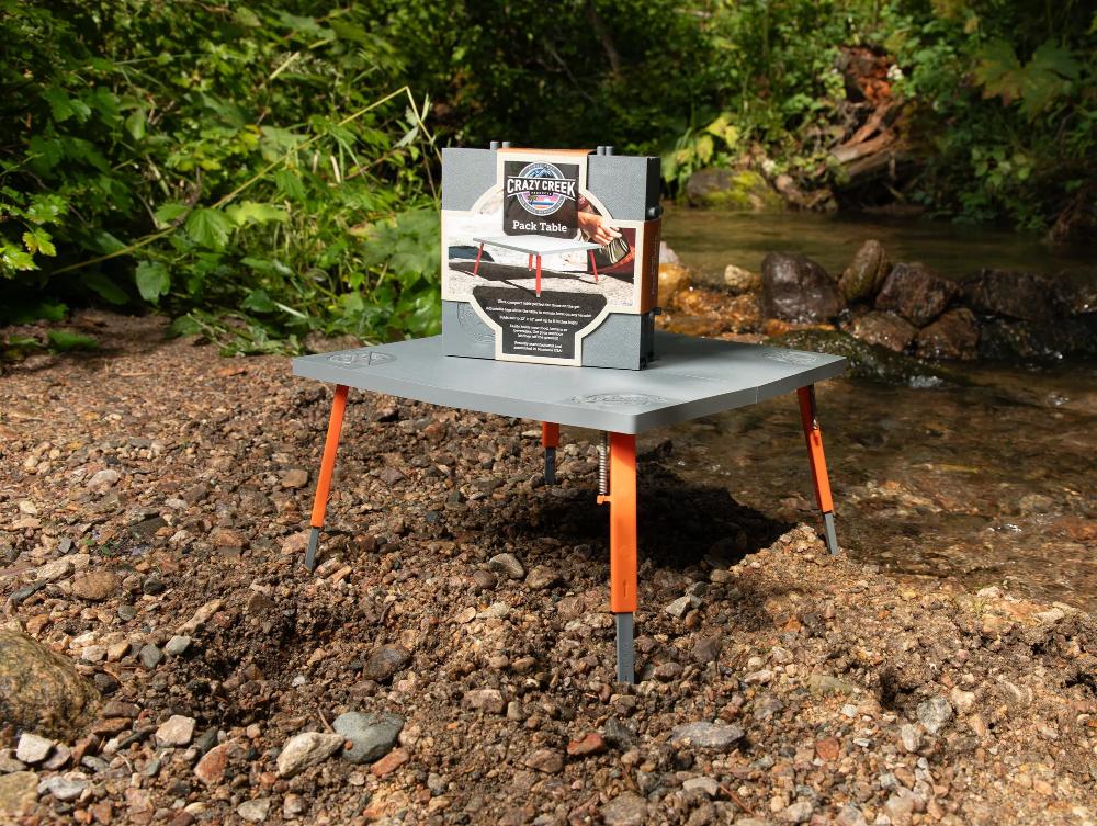 Crazy Creek - The Pack Table - Grey Cement