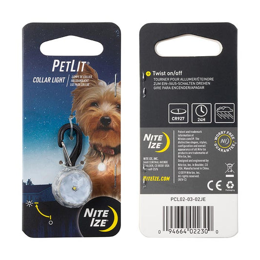Nite Ize - PetLit Collar Light - Lime Paw