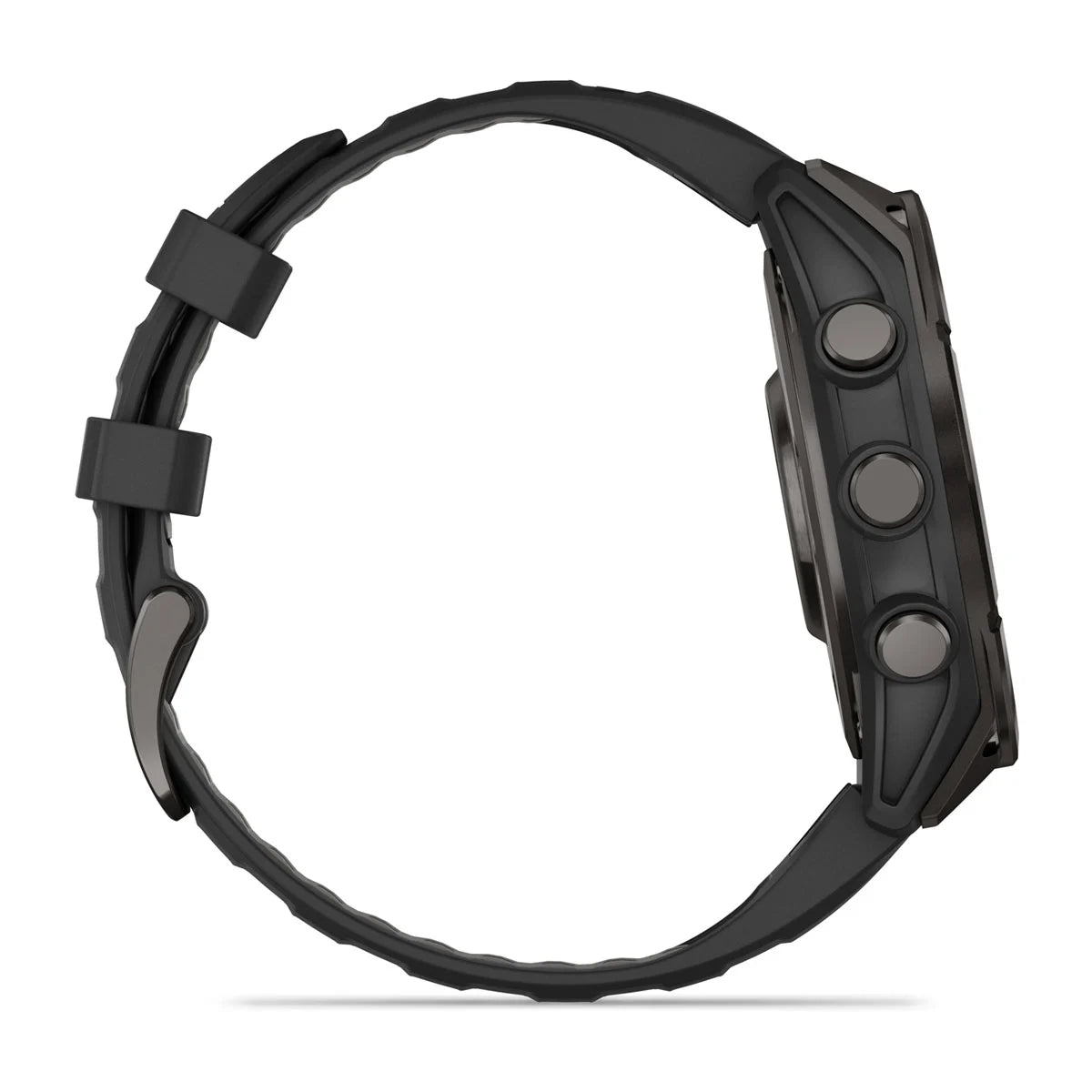 Garmin - Fenix 8 Solar - Carbon Gray w/ Pebble Gray Band
