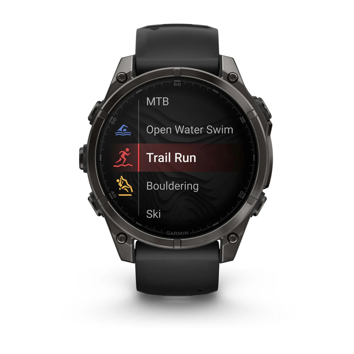 Garmin - Fenix 8 Solar - Carbon Gray w/ Pebble Gray Band