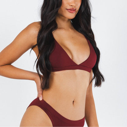 The Sommelier | Burgundy Boob Hammock™ Triangle Bralette