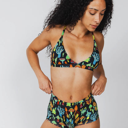 The Super Shroom | Neon Mushrooms Modal Boyshort Underwear