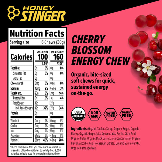 Honey Stinger - Organic Energy Chews - Cherry