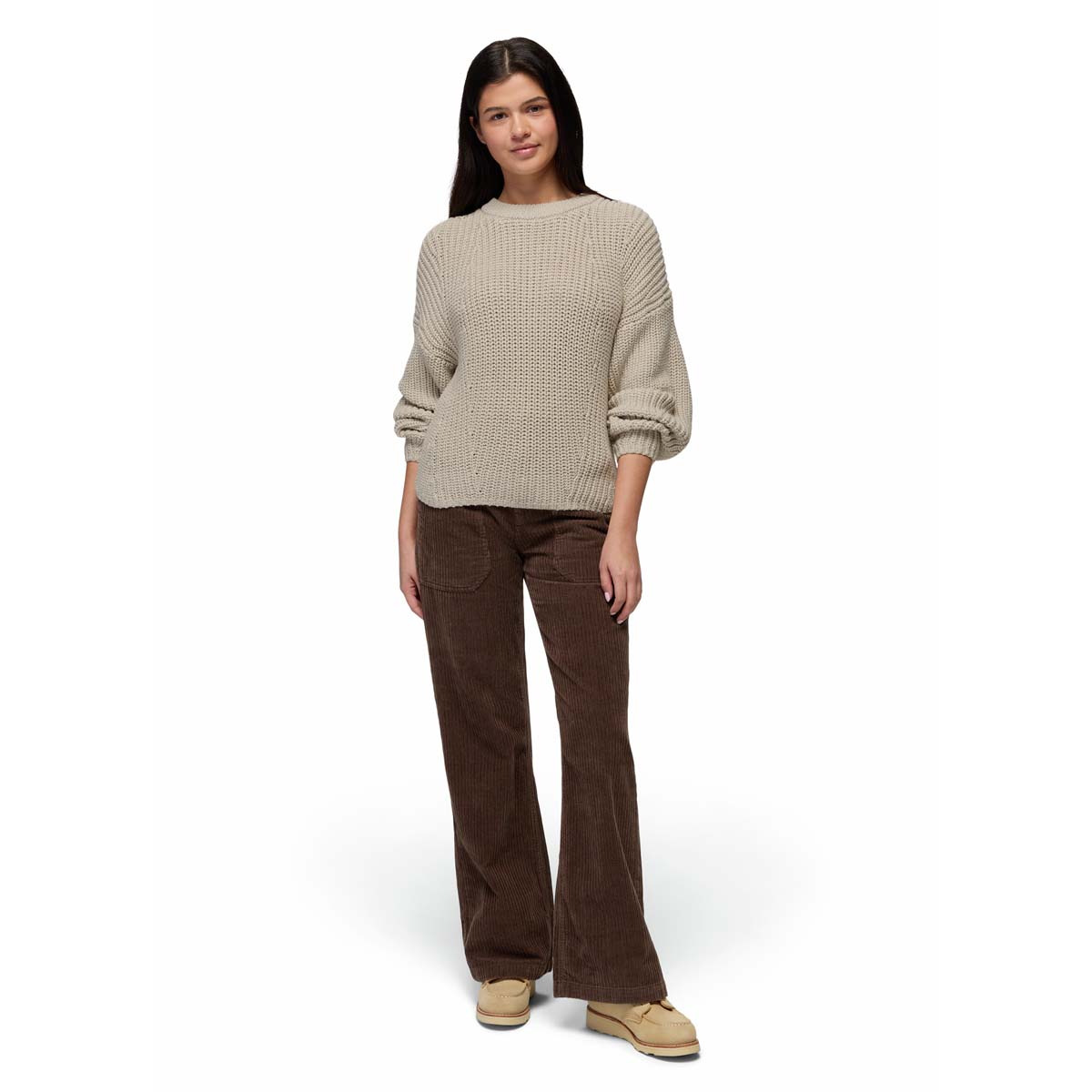 Prana - Sunday River Crewneck Sweater - Beach Pebble