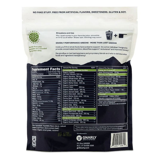 Gnarly Nutrition - Gnarly Performance Greens - Blueberry Acai