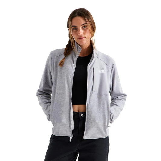 The North Face - Women's TNF Performance Fleece Full Zip Jacket - TNF Pale Grey Heather