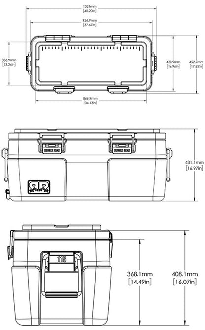 Rugged Road - Rugged Road 115 Cooler - Blue Steel