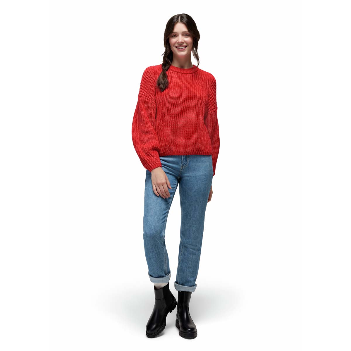 Prana - Sunday River Crewneck Sweater - Pikes Red