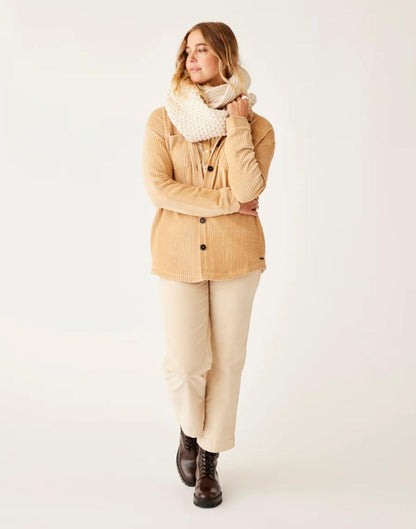 Carve Designs - Hudson Stretch Cord Shacket - Henna