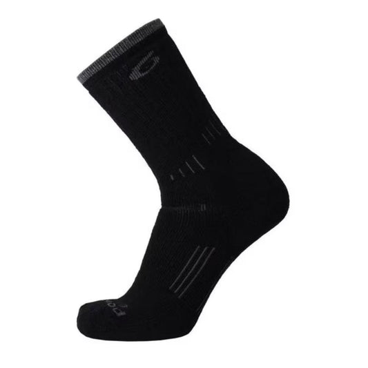 Point6 - Hiking Essential Light Crew Sock - Black
