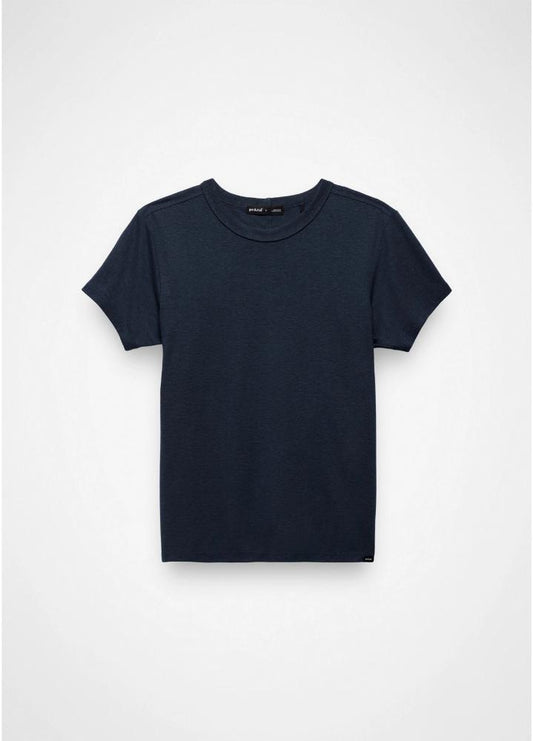 Prana - Cozy Up Short Sleeve Crew - Stormy Night Heather