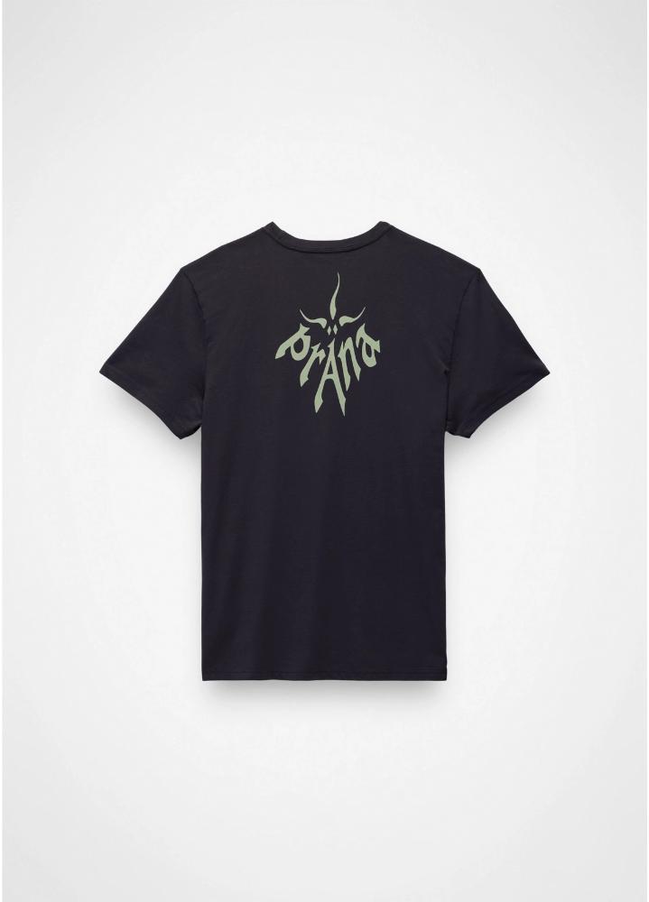 Prana - Heritage Graphic Short Sleeve Tee - Black Universe
