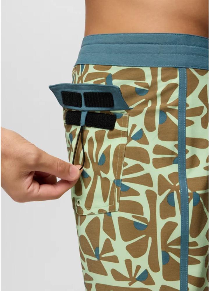 Prana - Prana Vintage Boardshort - Bio Mint Retro Bloom