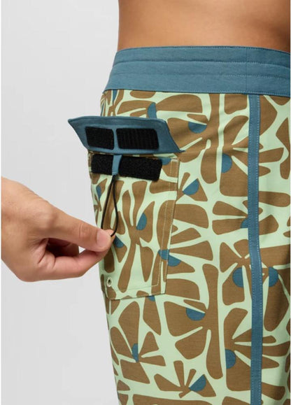 Prana - Prana Vintage Boardshort - Bio Mint Retro Bloom