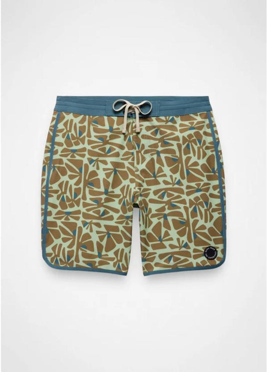 Prana - Prana Vintage Boardshort - Bio Mint Retro Bloom