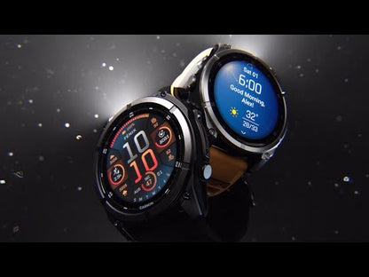 Garmin - Fenix 8 Solar - Carbon Gray w/ Pebble Gray Band