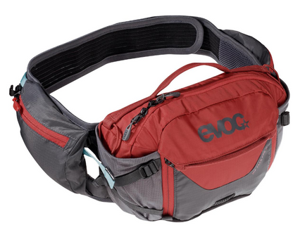 EVOC - Hip Pack Pro + 1.5L Hydration Bladder - Carbon Grey/Chili Red