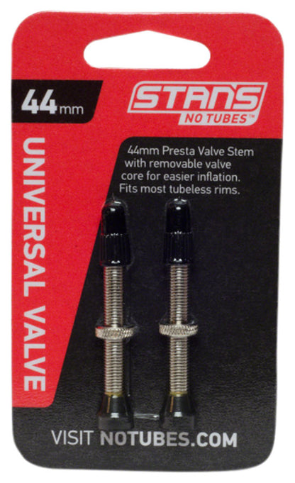 Stans NoTubes - Brass Valve Stems - 44mm, Pair