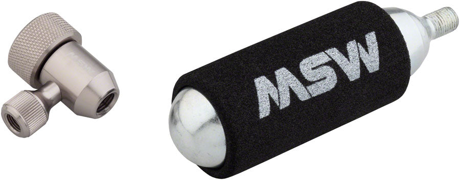 MSW - Jetstream Kit with Jetstream Adjustable Inflation Head, one 38g CO2 cartridge, and Protective Sleeve