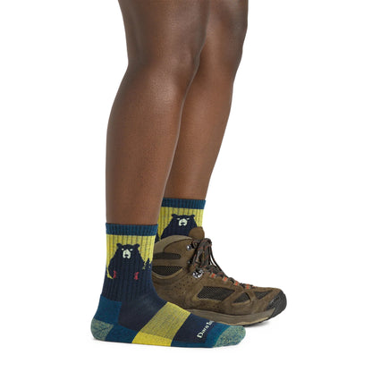 Darn Tough - Bear Town Micro Crew Lightweight with Cushion - Aqua