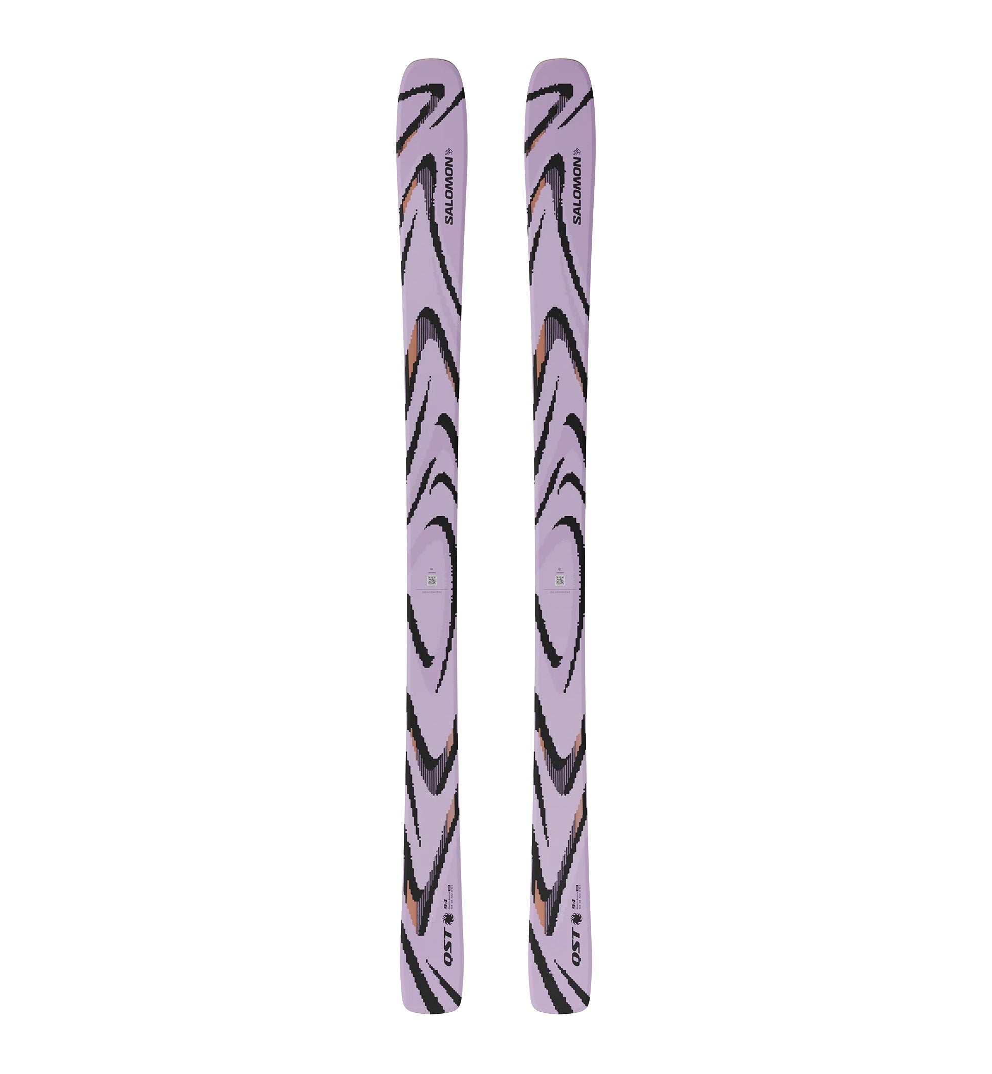 Salomon スキーシール 88mm 184cm Salomon - QST 94 Ski 2026/27 - Lilac Black – Outdoor Gear Exchange