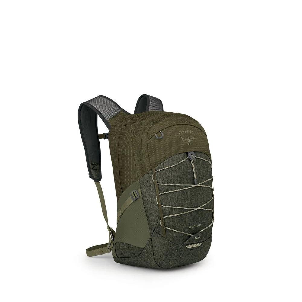 day bag osprey Quasar 26L Backpack Moss Green/Earl Grey Heather / One Size Nylon Strongest Mustad Fish Model:AIRX661MHFB - 6'6