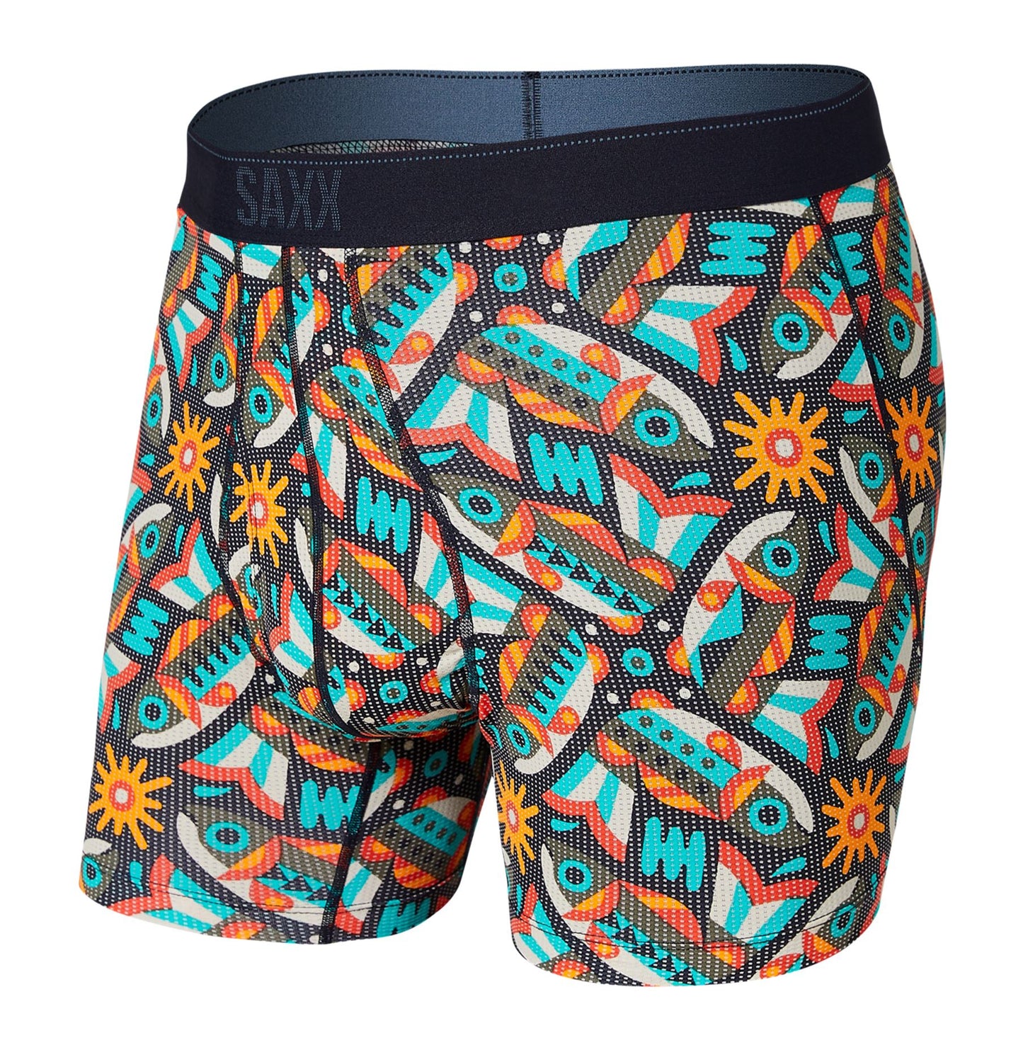 SAXX - Quest Quick Dry Mesh Boxer Brief Fly - Dark Charcoal II